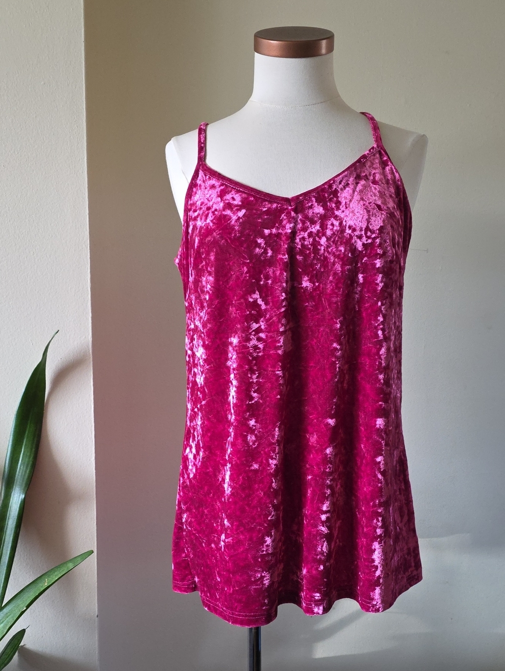 Viens Avec Moi NWOT Crushed Velvet Tank - Oversized Fit - XS/S